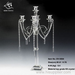 new design table crystal candle holder for home decoration DV-504