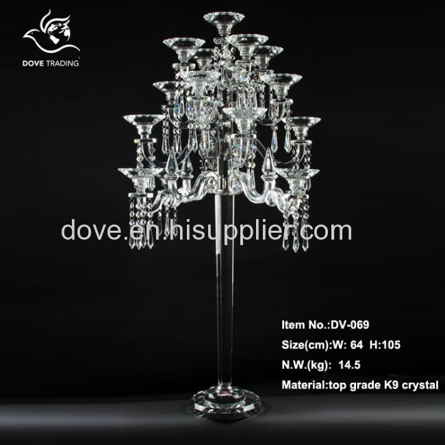crystal candelabra candelabrum for wedding DV-069