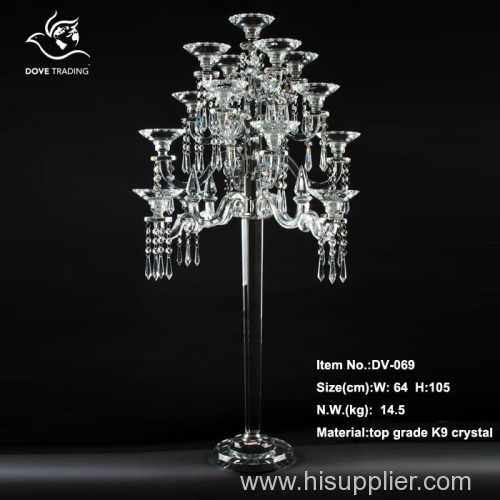 crystal candelabra candelabrum for wedding DV-069