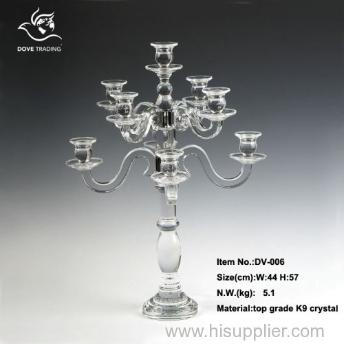 crystal candle holder for home decoration DV-006