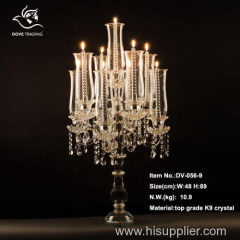 crystal candle holder for home decoration for wedding DV-056-9