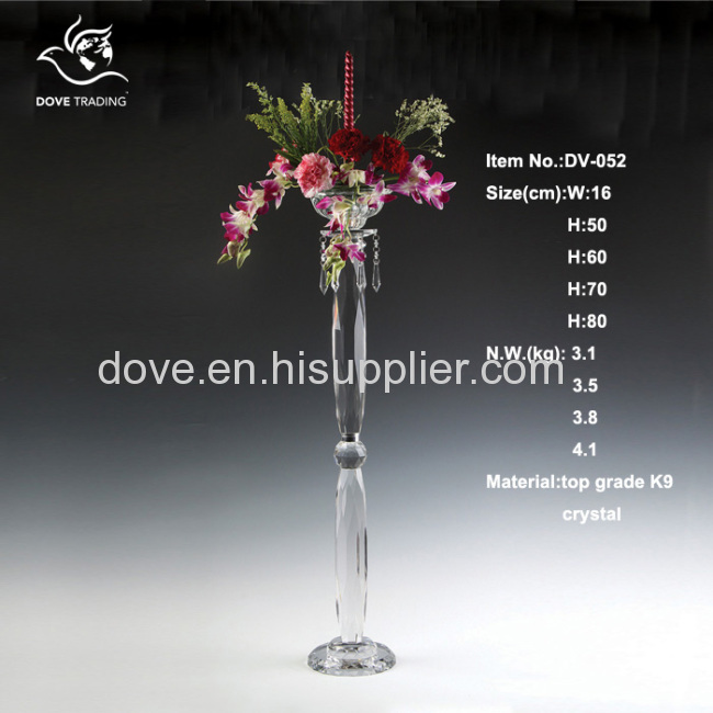 crystal flower holder for wedding home decoration DV-052