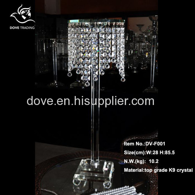 crystal flower holder for wedding for home decoration DV-F001