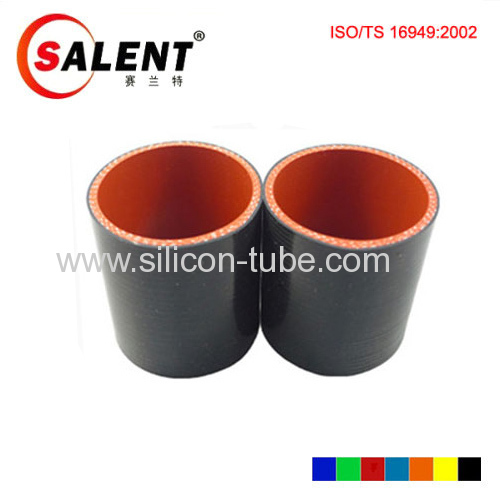 SALENT High temperature 4-Ply Reinforced 4 1/4" (108mm) Straight Silicone Hose Coupler Red / Black / Blue (4" Length)