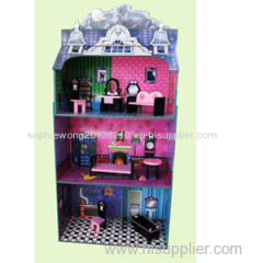 Wooden Dollhouse/Castle Dollhouse/DIY Dollhouse/Wooden Furniture