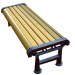 offer backless cast iron wood bench