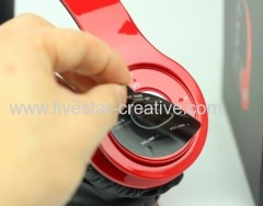 2013 New Design Beats Version Beats Wireless Bluetooth On-Ear Headphones Red