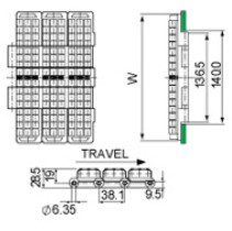 Straight running low-back pressure chain Patented design LBP821-K1000