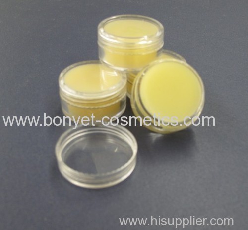 clear round case lip balm