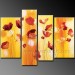 100%Handmade Home Decoration Floral Art Canvas Painting (FL4-142)