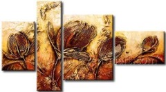 Hand-painted Wall Art Floral Oil Painting on Canvas (FL4-145)
