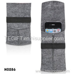 Felt bag SMART PHONE CASE FELT CASE/Caso de fieltro reciclado de RPET, bolsa de PET reciclado para iPhone 4 / 4S