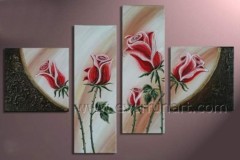 Modern Wall Decoration Flower Oil Painting (FL4-153)