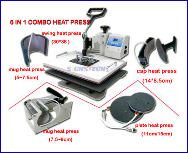 Combo Heat Press 6 in 1