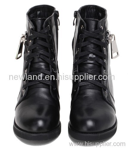 2013 Lady knight boots martin ankle boots cow leather