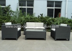 Garden rattan furniture knockdown sofa set