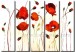 Modern Poppy Flower on Canvas Art Oil Painting (FL5-063)