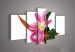 Modern Flower Art on Canvas Oil Painting Home Decoration (FL5-071)