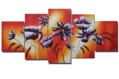 Modern Flower Art on Canvas Oil Painting Home Decoration (FL5-071)