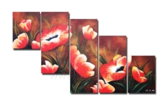 Modern Flower Art on Canvas Oil Painting Home Decoration (FL5-071)