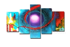 100% Hand-painted Modern Canvas Art Abstract Oil Painting Home Decoration (XD5-089)