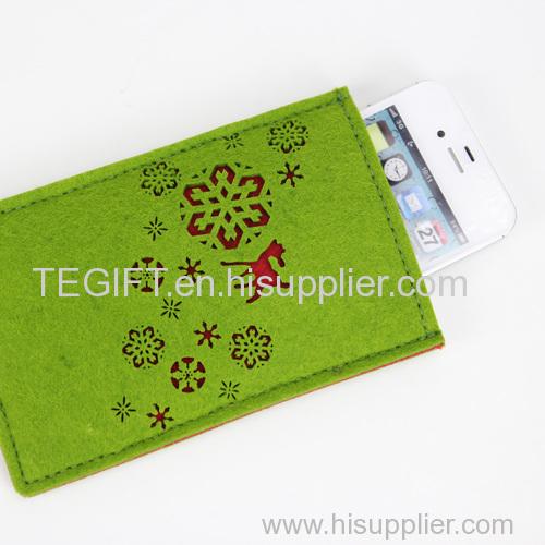 Felt bag felt sleeve felt case felt Ipad case and Iphone case for Christmas gift