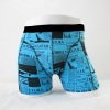 Newspaper Blue Boxer Shorts