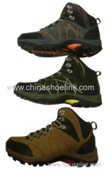 Men cow suede leather hiking shoes