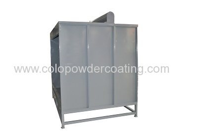 colo brand new plastic powder coating booth