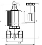 3 way brass IP65 water air gas Pneumatic miniature electromagnetic valve