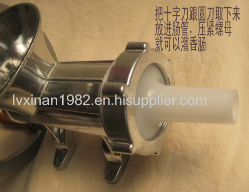 Supply aluminummanual and electrical dual use meat grinder meat mincer variable specifications food processor machine 