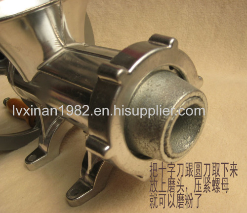 Supply aluminummanual and electrical dual use meat grinder meat mincer variable specifications food processor machine 