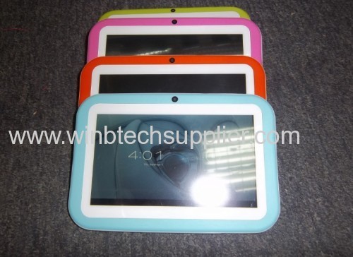 2013 Hot sale child Christmas gift 7inch kids tablet pc Dual Camera Tablet PC cartoon
