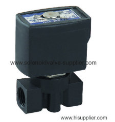 2 way PP black color water mini Plastic solenoid valve