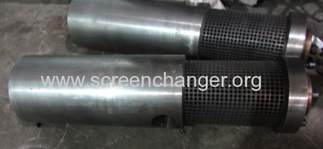 Back flush screen changer for polymer melt filtration