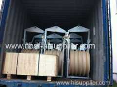 Transmission Line Stringing Blocks for Four Bundled Conductors