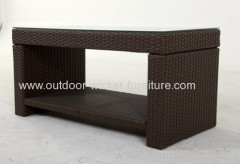 Garden knockdown rattan sofa set