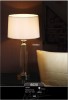 Modern Decoration Clear Glass fabric shade Table Lamps for home and projects lighting fixtures