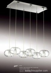 New Modern double bubble Glass Shade Ceiling Light Pendant Lamp hanging lights