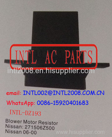 Air Heater Resistor Rheostat HEATER BLOWER RESISTOR Motor fan resistor NISSAN Sentra 271506Z500 27150-6Z500 27150-4Z000