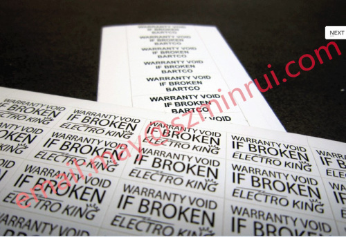 Self design ultra destructible sticker and introduction of Minrui company