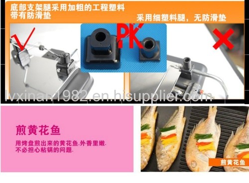 smokeless electric oven commercial electric grill teppanyaki Korean home electric barbecue grill pan