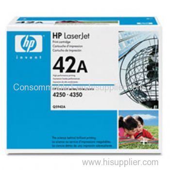 China hp42A Q5942A original black toner cartridge in retail packaging