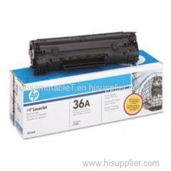 China hp CB436 original black toner cartridge in retail packaging