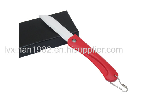 Fashion ceramic fruit knife, folding knives, kitchen knives, fruit apple peeler, fruit knife for tourism