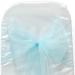Organza chair sashes/ wedding decoration/Chair bowes/Chair covers