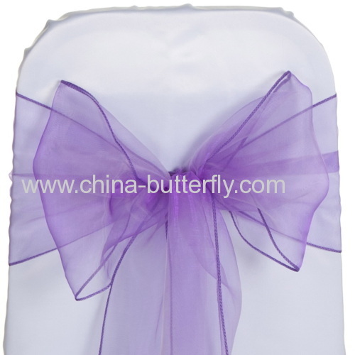 Organza chair sashes/ wedding decoration/Chair bowes/Chair covers