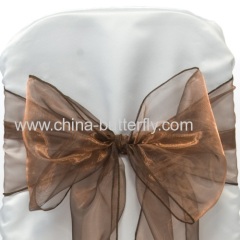 Organza chair sashes/ wedding decoration/Chair bowes/Chair covers