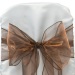 Organza chair sashes/ wedding decoration/Chair bowes/Chair covers