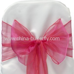 Organza chair sashes/ wedding decoration/Chair bowes/Chair covers